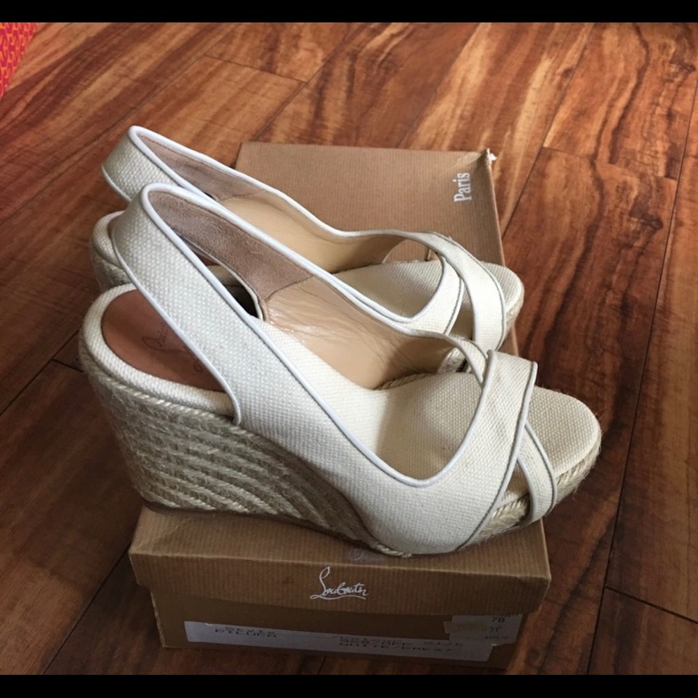Christian Louboutin espadrilles.